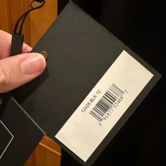 Mac Duggal Charmeuse Rhinestone Strap Trumpet Gown NWT - Picture 4 of 7